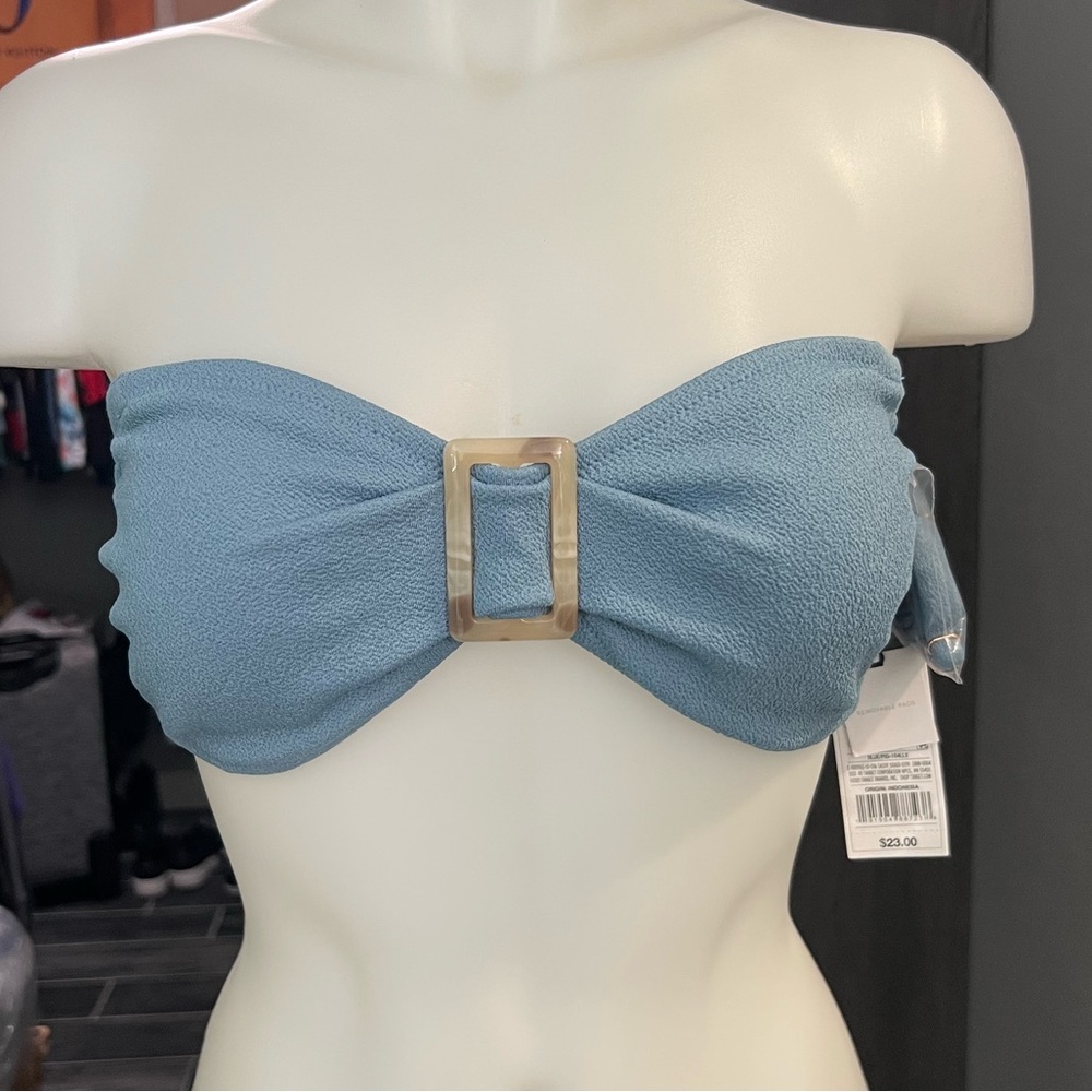 NWT Shade & Shore Blue Bikini Top